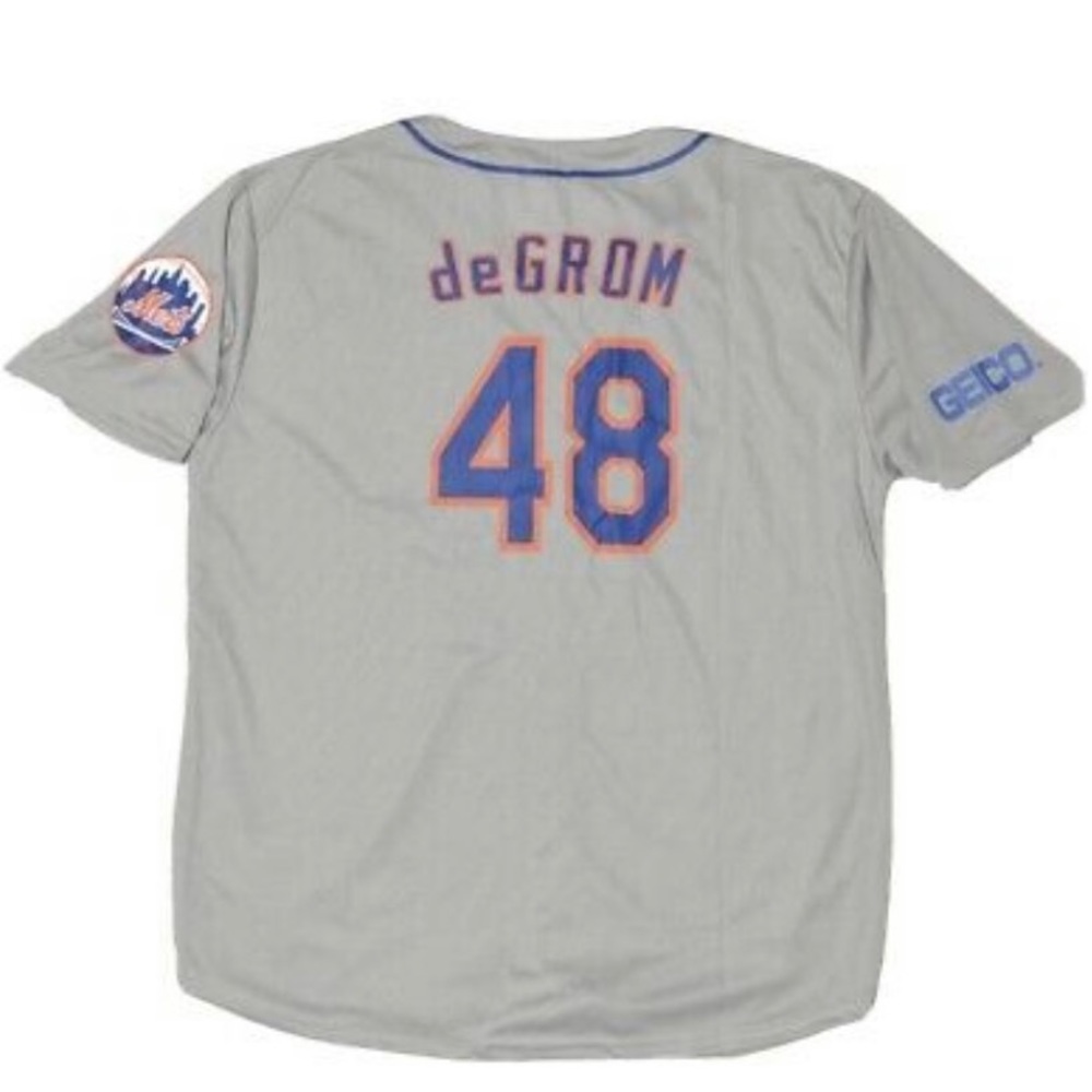 New in bag New York Mets Jacob DeGrom replica jerseys